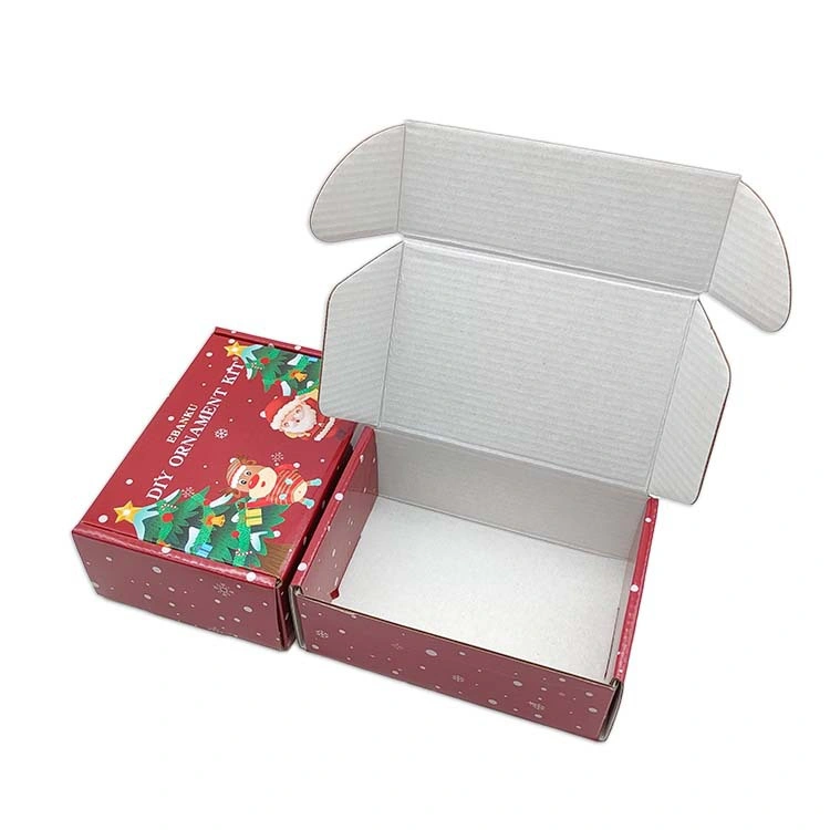 Ribbon Handle Garments and Shoe Packaging Box, Corrugated Paper Cardboard Carton Box