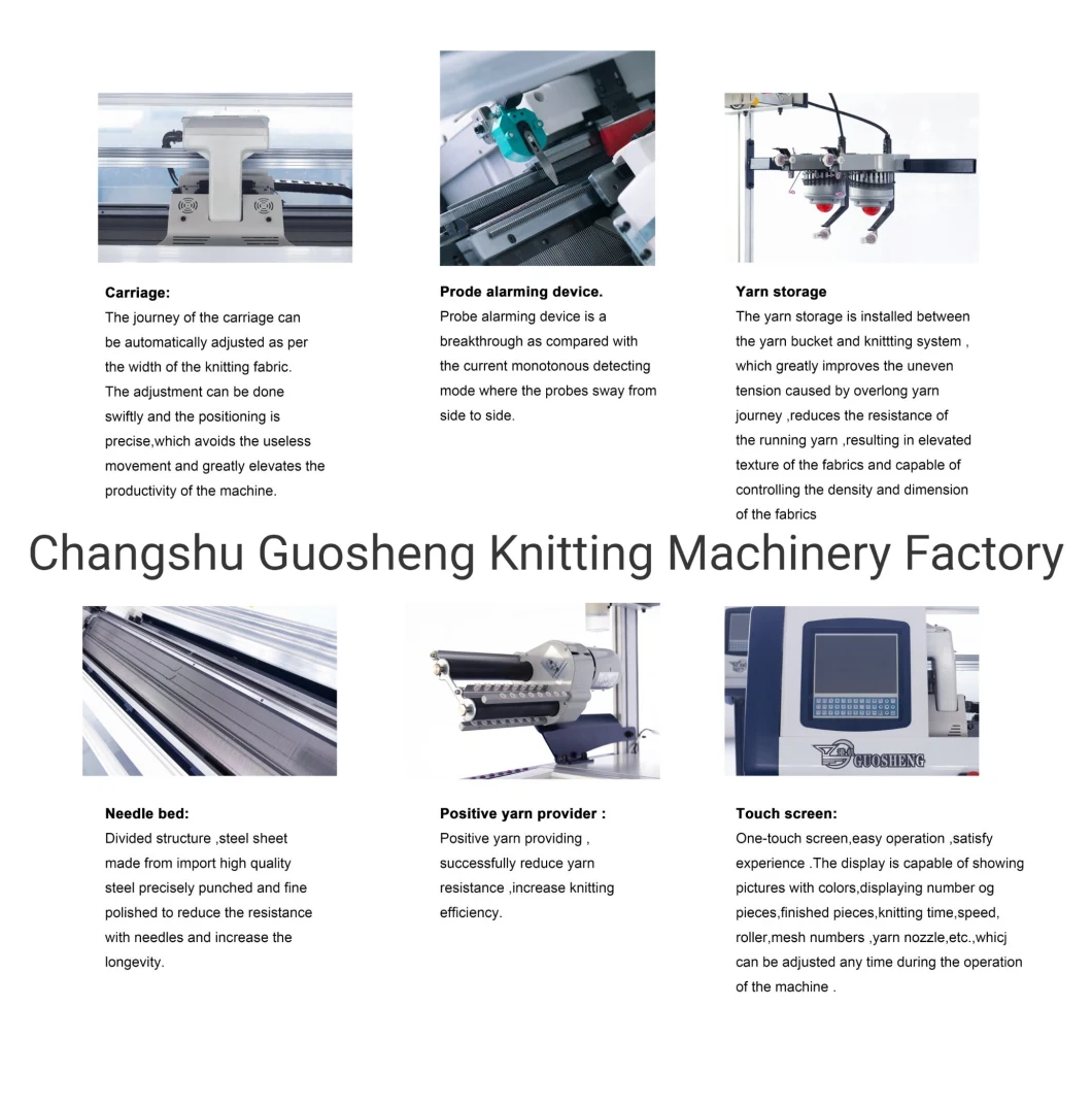 High Output 3 System Jacquard Shoe Upper Knitting Machine