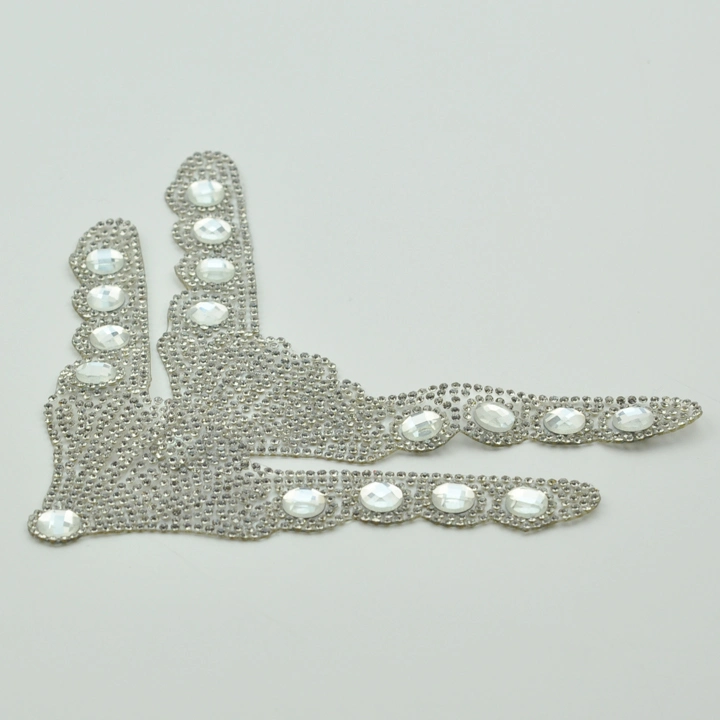 Fashion Hot Fix Rhinestone Applique Shoe Upper for Bridal Shoe