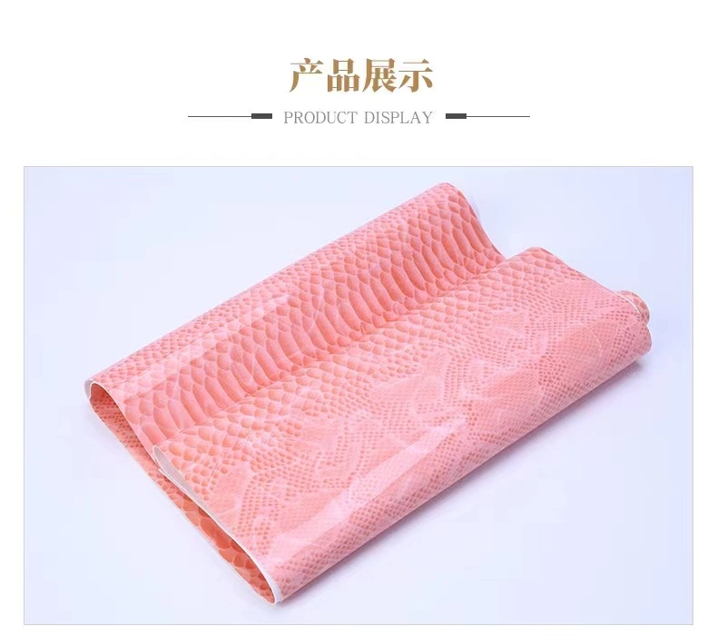 Environmental Protection TPU Laminated Four-Sided Elastic 3D Snake Fabric Sports Tight Shiny Swimwear Fabric