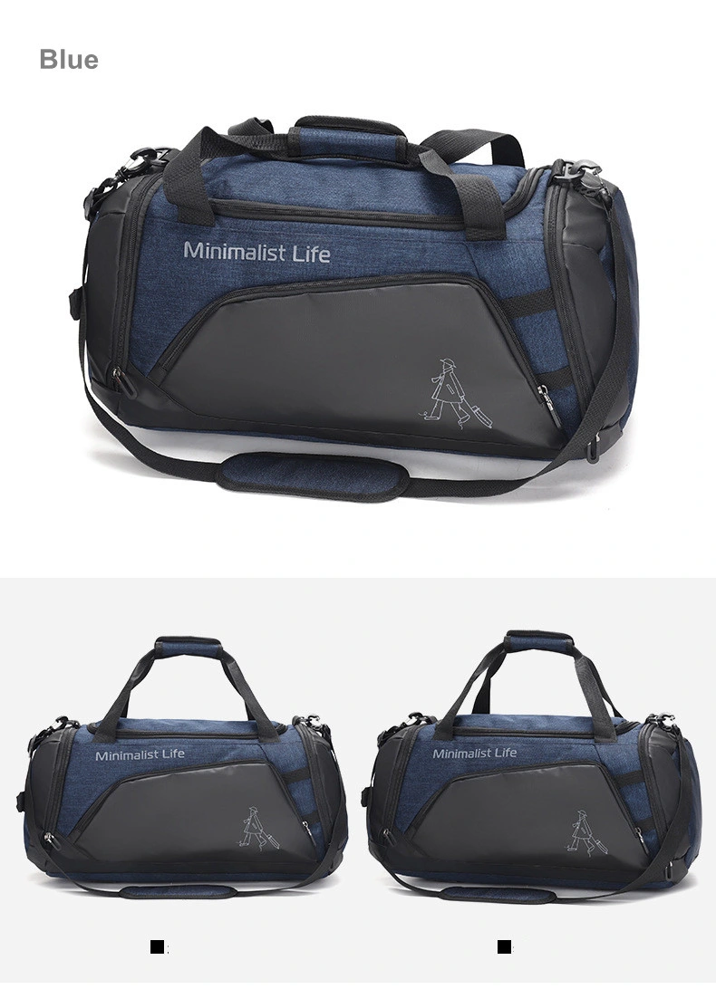 Fashion Shoes Compartment Luggage Bag Custom Logo Sport Shoulder Bag Water Resistant Travel Duffel Bag