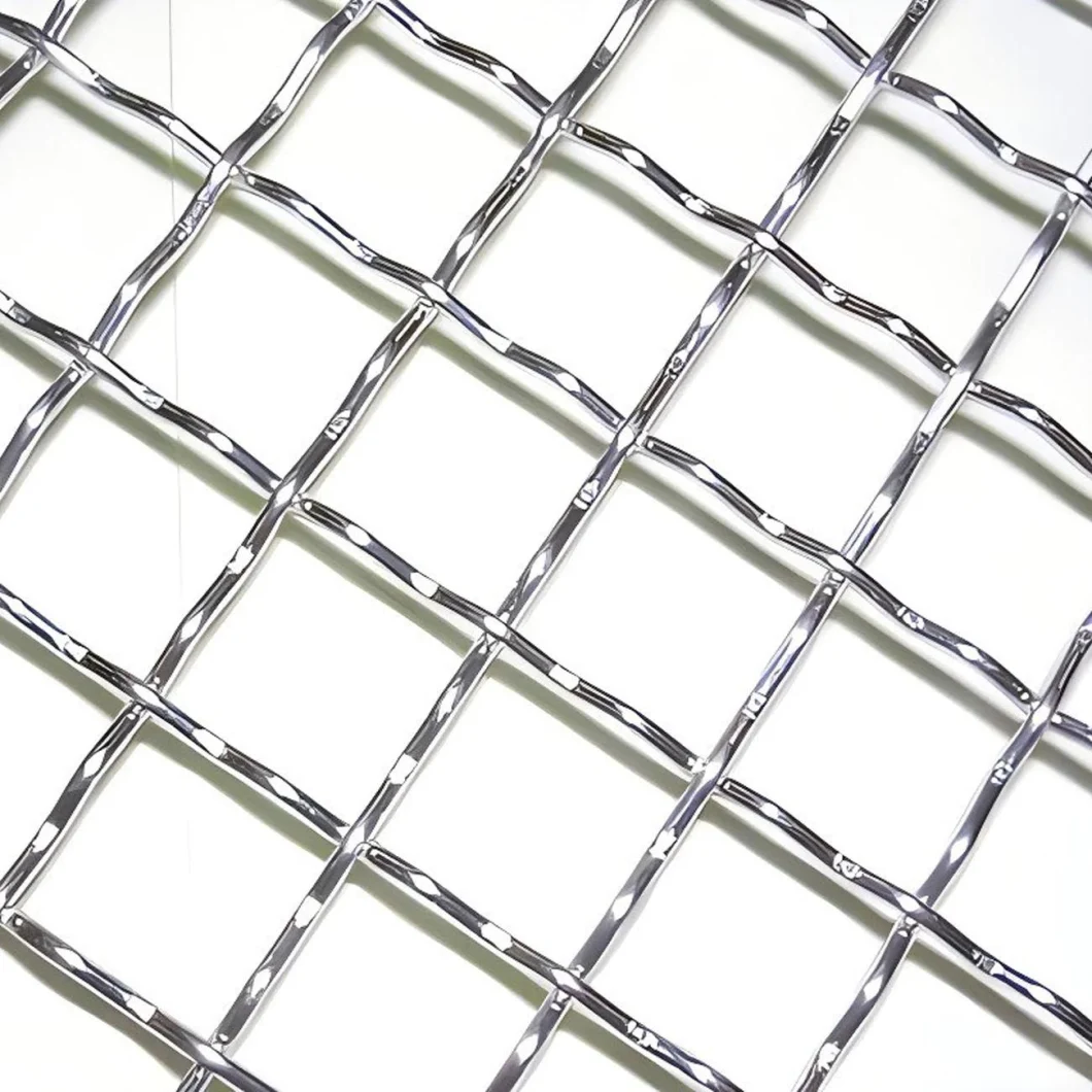 Aofu Wiremesh Good Air Permeability Metal Wire Welded Mesh Manufacturers Wholesale Crimped Wire Mesh Weaving China 1.0mm Plate Thickness Crimped Weave Wire Mesh