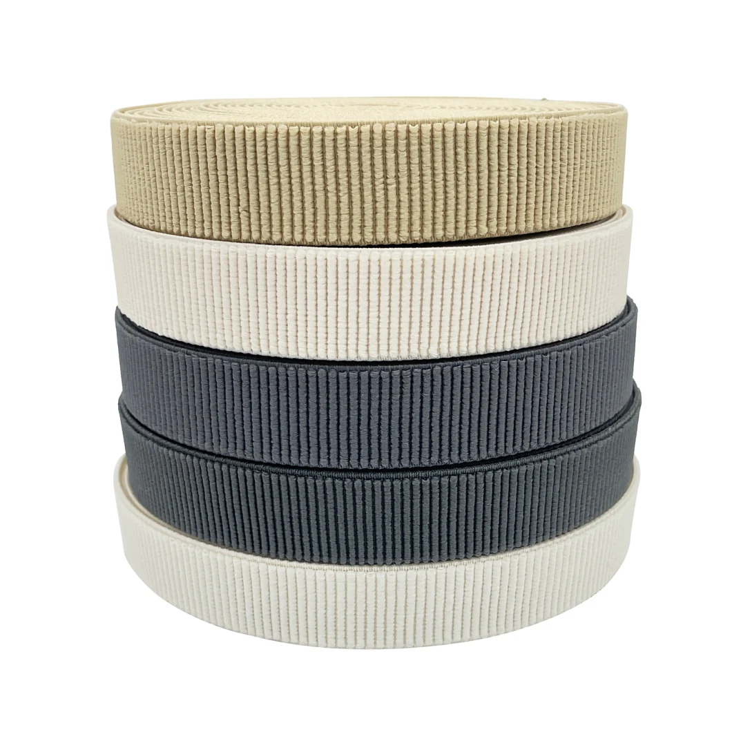 Colorful Braided/Knitted/Jacquard Elastic Webbing for Shoes/Bags/Wasit Belt /Clothing Band with Good Tensile Strength